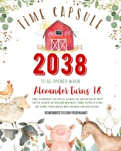 FR2 - Farm birthday time capsule design preview