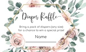 BH1 - Boho diaper raffle: BH1-BOHO Diaper Raffle, Book for Baby
