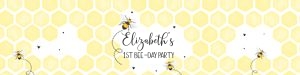 BEE3 - Bee birthday bottle label design preview