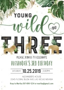 JG003 -  Jungle young wild and three design preview