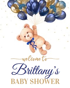 TBN - Teddy bear welcome sign design preview