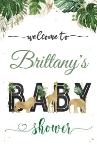 JG007 - Jungle welcome sign 24x36: JUNGLE6 - Jungle welcome sign 16x20