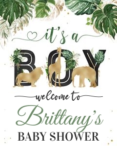 JG006 - Jungle welcome sign 16x20: JG006 - Jungle welcome sign 16x20