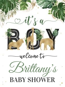 JG006 - Jungle welcome sign 18x24: JG006 - Jungle welcome sign 16x20