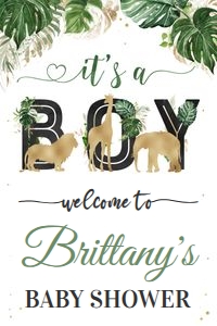JG006 - Jungle welcome sign 24x36: JG006 - Jungle welcome sign 16x20