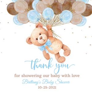 TBI6 - Teddy bear favor tags square: TBI6 - Teddy bear favor tags round & square