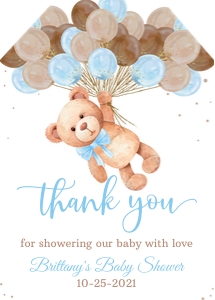 TBI6 - Teddy bear favor tags: TBI6 - Teddy bear favor tags