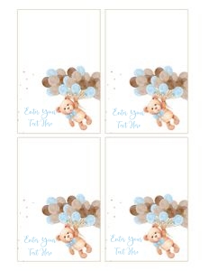 TBI6 - Teddy bear food labels design preview