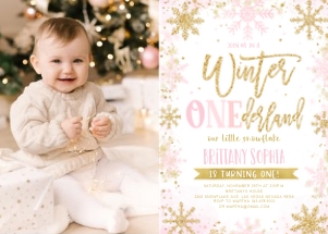 Winter03 - Winter onederland invitation photo: Winter03 - Winter onederland invitation photo