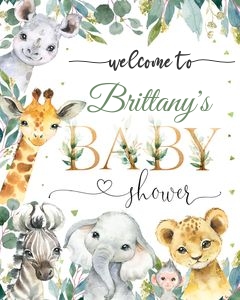 WILD0 - Wild one baby shower welcome sign 16x20: WILD0 - Wild one baby shower welcome sign