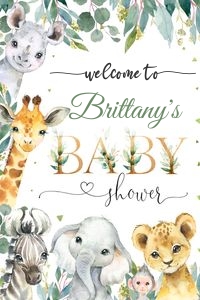 WILD0 - Wild one baby shower welcome sign 24x36: WILD0 - Wild one baby shower welcome sign