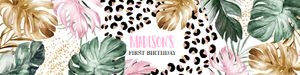 LE006 - Leopard print bottle label design preview