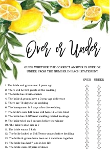 Main squeeze over or under game design preview