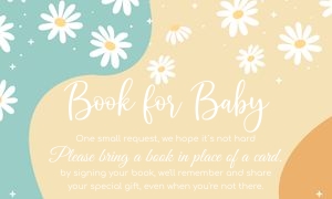 GR008 - Groovy baby shower book for baby: GR008 - Groovy baby shower Bundle
