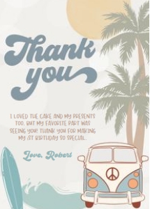 BIG002 - The big one thank you card design preview