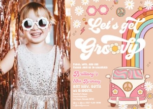 GRT03 -  groovy invitation photo design preview