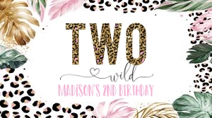 LE007 -  Leopard Birthday box label design preview
