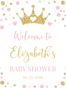 Princess welcome sign 18x24: Princess welcome sign