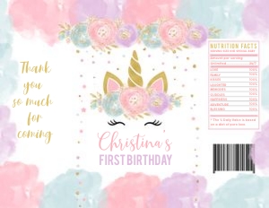 Unicorn chip bag 2 design preview