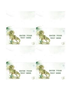 DIN001 - Dinosaur food label design preview