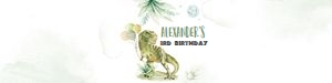 DIN001 - Dinosaur bottle label design preview