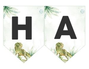 DIN001 - Dinosaur banner design preview