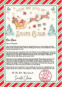 SAN02 - Fron the desk of santa 5x7: SAN02 - From the desk of santa 5x7 and 8x10