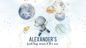 FT103 - First trip around the sun box label design preview