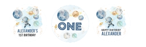 FT103 - First trip around the sun cupcake toppers: FT103 - First trip around the sun bundle