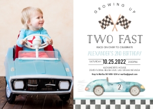F105 - Two fast invitation design preview
