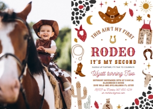 R204 - Second rodeo invitation PHOTO design preview