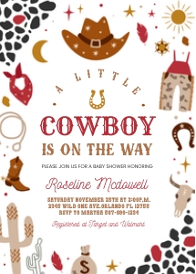 C103 - Cowboy invitation: C103 - Cowboy set
