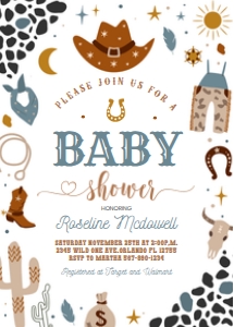 C106 - Cowboy invitation design preview