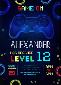 GA101 - Game invitation design preview