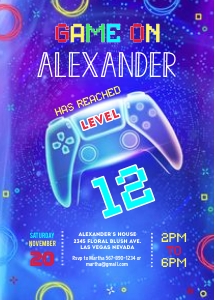 GA103 - Game invitation design preview