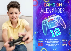 GA103 - Game invitation PHOTO design preview