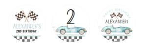 FA01 - Two fast cupcake toppers: FA01 - Two fast cupcake toppers