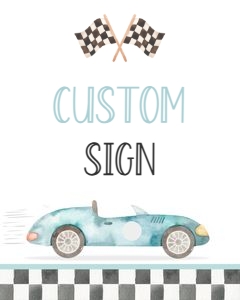 FA01 - Two fast custom sign: FA01 - Two fast custom sign