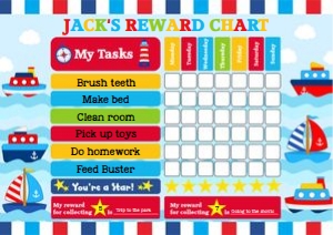 Boats Reward Chart (A4 Size): Boats Reward Chart (A4 Size)