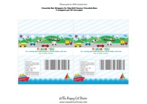 Transportation Chocolate Bar Wrappers 1a for 40g Aldi Choceur design preview