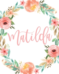 Tribal Floral Wreath Wall Art 16"x20" design preview