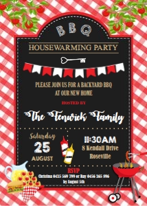 BBQ Party Invitation 5"x7" design preview
