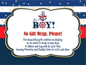 Ahoy Nautical Enclosure Card 3"x4" design preview