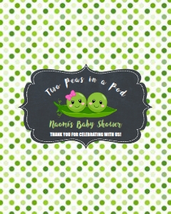 Two Peas in a Pod Boy Girl Baby Shower Aldi Chocolate Bar Wrapper 40g: Two Peas in a Pod Boy Girl Baby Shower Hershey's Chocolate Bar Wrapper 1.55oz