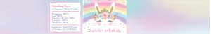 Rainbow Bunny Water Bottle Labels for 350ml or 12oz  Spring Water Bottles: Rainbow Bunny Water Bottle Labels for 350ml or 12oz bottles - Letter Size Paper