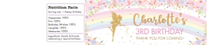 Floral Fairy Water Bottle Label 20oz /600ml design preview
