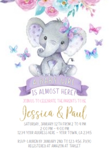 Elephant_Floral_BabyShower design preview