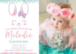 Bunny Birthday Party Invitation with Photo - www.printerfairy.com: Bunny_Invitation002-WithPhoto