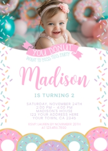 Donut Invitation with photo - www.printerfairy .com: Donut_Invitation-006