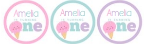 Ice Cream Toppers (pink) - www.printerfairy.com: Ice Cream Toppers (pink) - www.printerfairy.com